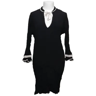 Jurk (Zwart) van Custommade Zijde, Viscose