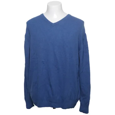 Pull-over (Bleu) de Andrew James Cachemire, Laine de mouton, Nylon, Viscose
