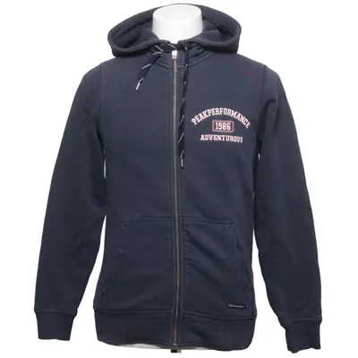 Sweat à capuche (Bleu) de Peak Performance Coton, Polyester