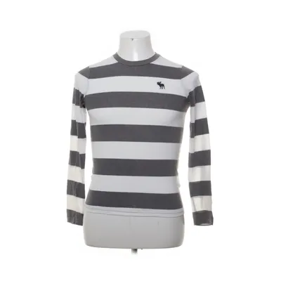 Langærmet t-shirt (Hvid, Grå) fra Abercrombie Bomuld, Polyester
