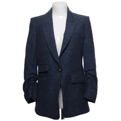 Blazer (Blauw) van Veronica Beard Katoen, Elastaan, Linnen, Polyester, Wol