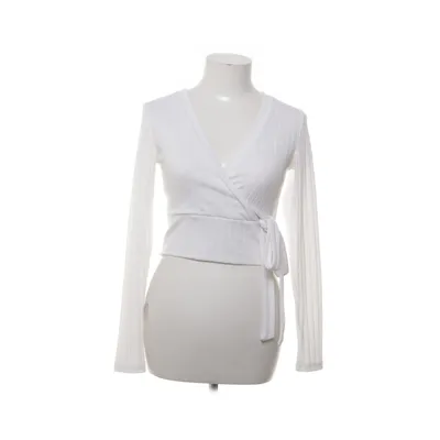 Slå-om top (Hvid) fra NA-KD Elastan, Polyester, Viscose