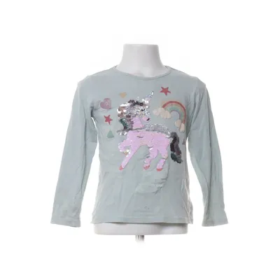 Langærmet t-shirt (Blå) fra Lindex Kids Bomuld, Elastan