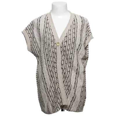 Gilet (Beige, Noir, Blanc) de Skovhuus Acrylique, Coton, Polyamide