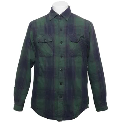 Flannel shirt (Green, Blue) from Club Room Cotton, Faux fur, Polyester