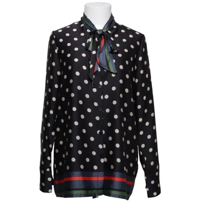 Blouse lavallière (Noir, Blanc, Multicolore) de Maraislise Polyester
