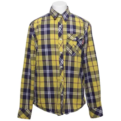 Chemise en flanelle (Jaune, Bleu, Blanc) de Cleptomanicx Coton