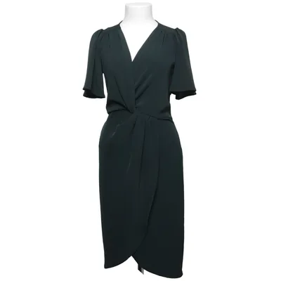 Omlottklänning (Grön) från Zara Basic Collection Elastan, Polyester