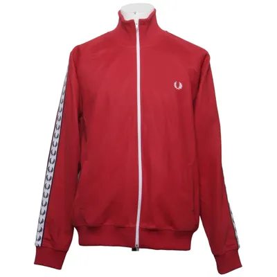 Træningsjakke (Rød, Hvid) fra Fred Perry Bomuld, Elastan, Polyester
