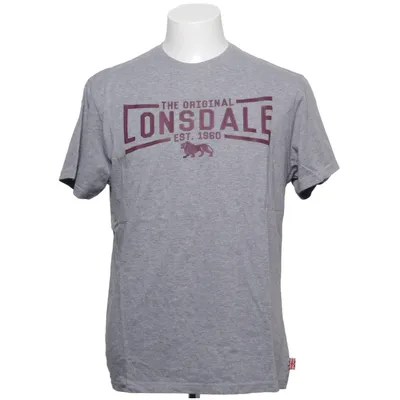 T-shirt (Gray) from Lonsdale Cotton, Polyester