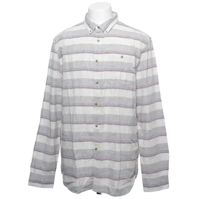 Buttondown-skjorta (Grå, Vit) från Marcs Bomull, Polyester