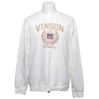 Collegetröja (Vit) från Vinson Bomull, Polyester