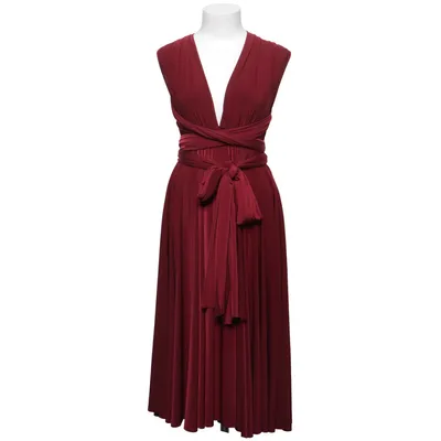 Halterneckklänning (Röd) Elastan, Polyester