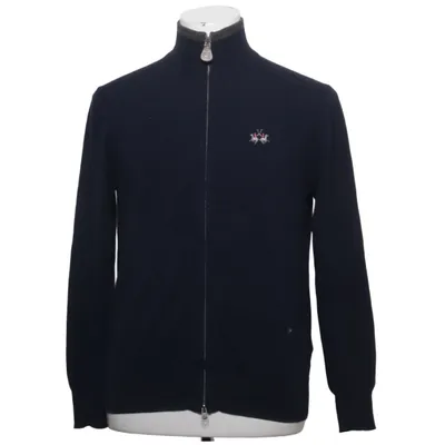 Cardigan (Bleu) de La Martina Laine de mouton