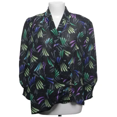 Blus (Svart, Flerfärgad) från Hardob Polyester