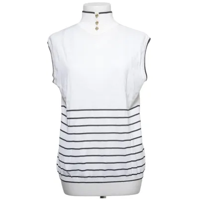 Slipover (White, Black) from Escada Cotton, Viscose
