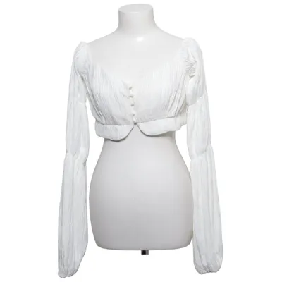 Crop Top (Weiß) von Angelica Blick x NA-KD Polyester, Viskose