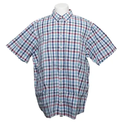 Chemise à manches courtes (Bleu, Rouge, Blanc) de Marvelis Coton