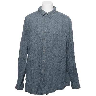 Shirt (Blue, Black) from Dressmann Cotton, Linen