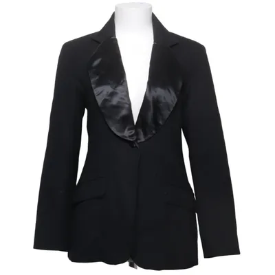 Smoking blazer (Zwart) van Bk Acetaat, Wol