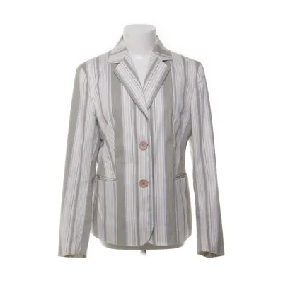 Blazer (Beige, Multicolored) from Cappuccini Acetate, Cotton, Elastane, Polyester