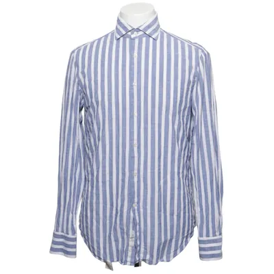 Shirt (Blauw, Wit) van Boggi Milano Katoen