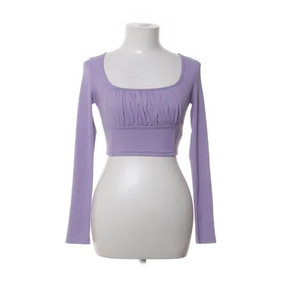 Crop top (Lila) från Shein Elastan, Polyester