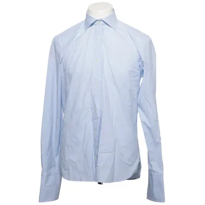 Shirt (Blauw) van Boggi Milano Katoen