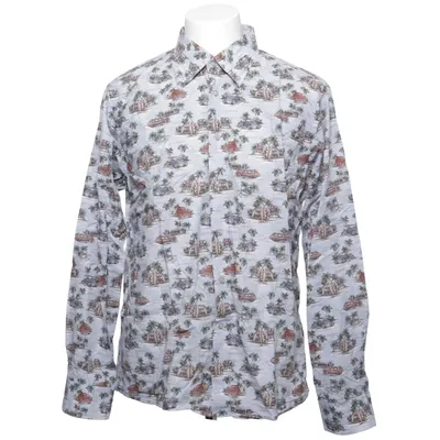 Buttondown-skjorta (Blå, Flerfärgad) från Oscar of Sweden Bomull