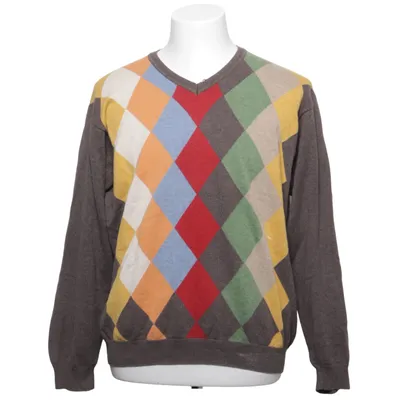 Pull-over (Marron, Multicolore) de Wolsey Coton