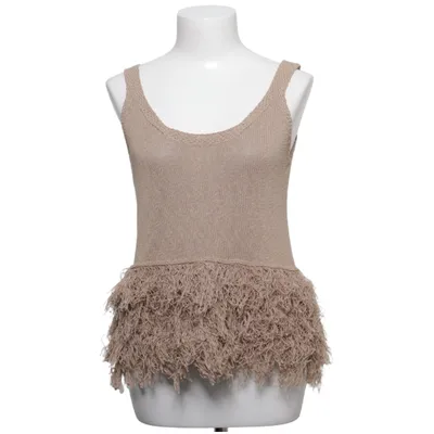 Tank Top (Beige) from Zara Cotton, Polyester