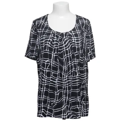 Top (Zwart, Wit) van Le Tricot Perugia Elastaan, Viscose