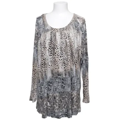 Blouse (Gris, Noir) de Grace Élasthane, Viscose