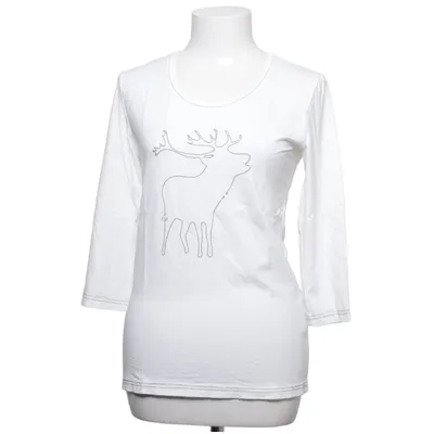 T-shirt à manches longues (Blanc) de H. Moser Élasthane, Viscose