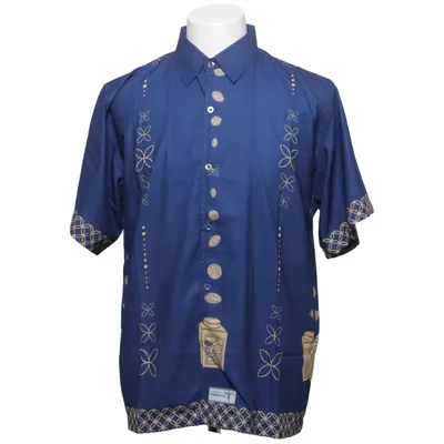 Chemise à manches courtes (Bleu, Multicolore) de Telusur Kultur