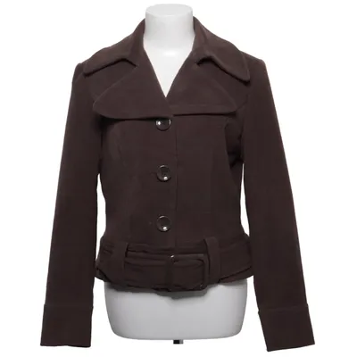 Coat (Brown) from Rainbow Collection Elastane, Polyester, Viscose