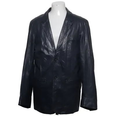 Blazer en cuir (Bleu) de David Moore Cuir