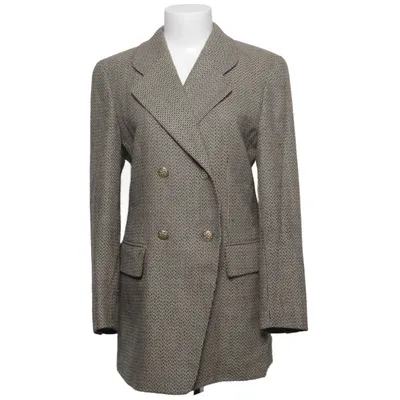 Blazer (Beige, Sort) fra Escada Kashmir, Uld