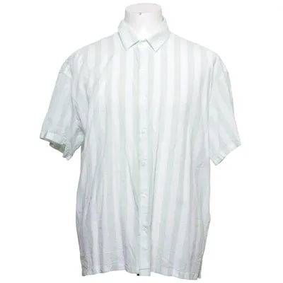 Short sleeve shirt (Green, White) from Abercrombie & Fitch Cotton, Viscose