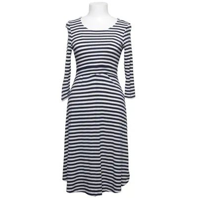 Maternity dress (Blue, White) from Seraphine Elastane, Viscose