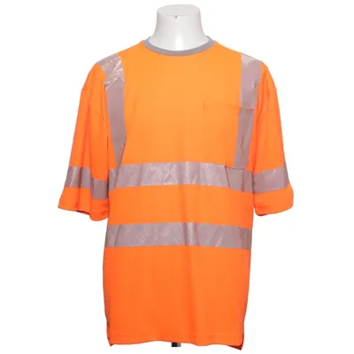 T-shirt (Orange, Silverfärgad) från Fristads Kansas Bomull, Polyester