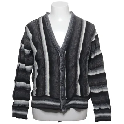 Cardigan (Zwart, Grijs, Wit) van Carlo Colucci Acryl, Merinowol