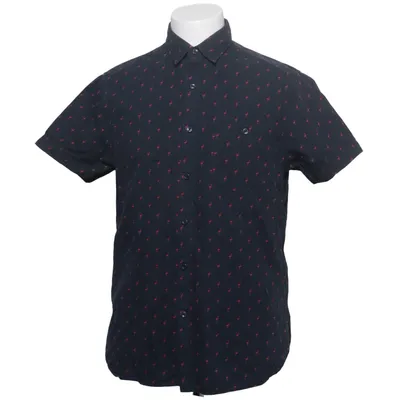 Short sleeve shirt (Blue, Red) from Denim & Flower Cotton