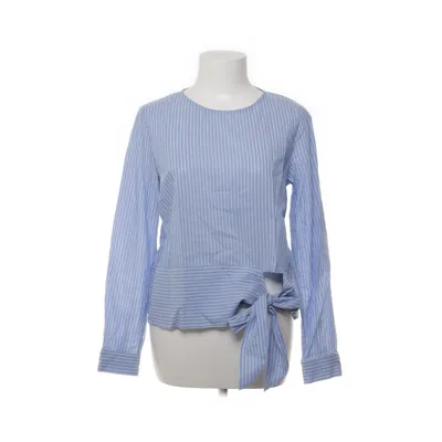 Bluse (Blå, Hvid) fra H&M Bomuld, Modal