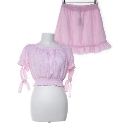 Set (Rosa, Vit) från NLY Trend Bomull, Polyester