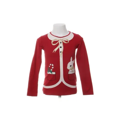 Lange mouwen shirt (Rood, Meerkleurig) van H&M Kids Katoen, Elastaan