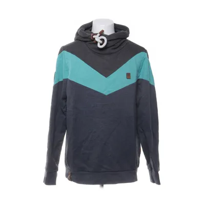 Hoodie (Blue, Multicolored) from Naketano Cotton, Polyester