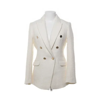 Blazer (Wit) van H&M Modern Classic Acryl, Polyester, Wol, Viscose