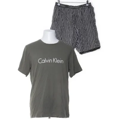 Pyjama (Groen, Wit) van Calvin Klein Katoen, Elastaan