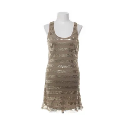 Klänning (Beige, Guldfärgad) från VILA Clothes Nylon, Viskos